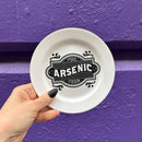 Arsenic Dessert Plate | Victorian-inspired Ceramic Round Dish Plate | 6"