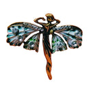 Art Nouveau Fairy Brooch | Vintage Enchanted Fairytale Pin 1.8" x 1.6"