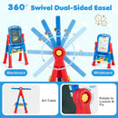 Kids Art Easel with Adjustable Height & 22 Accessories