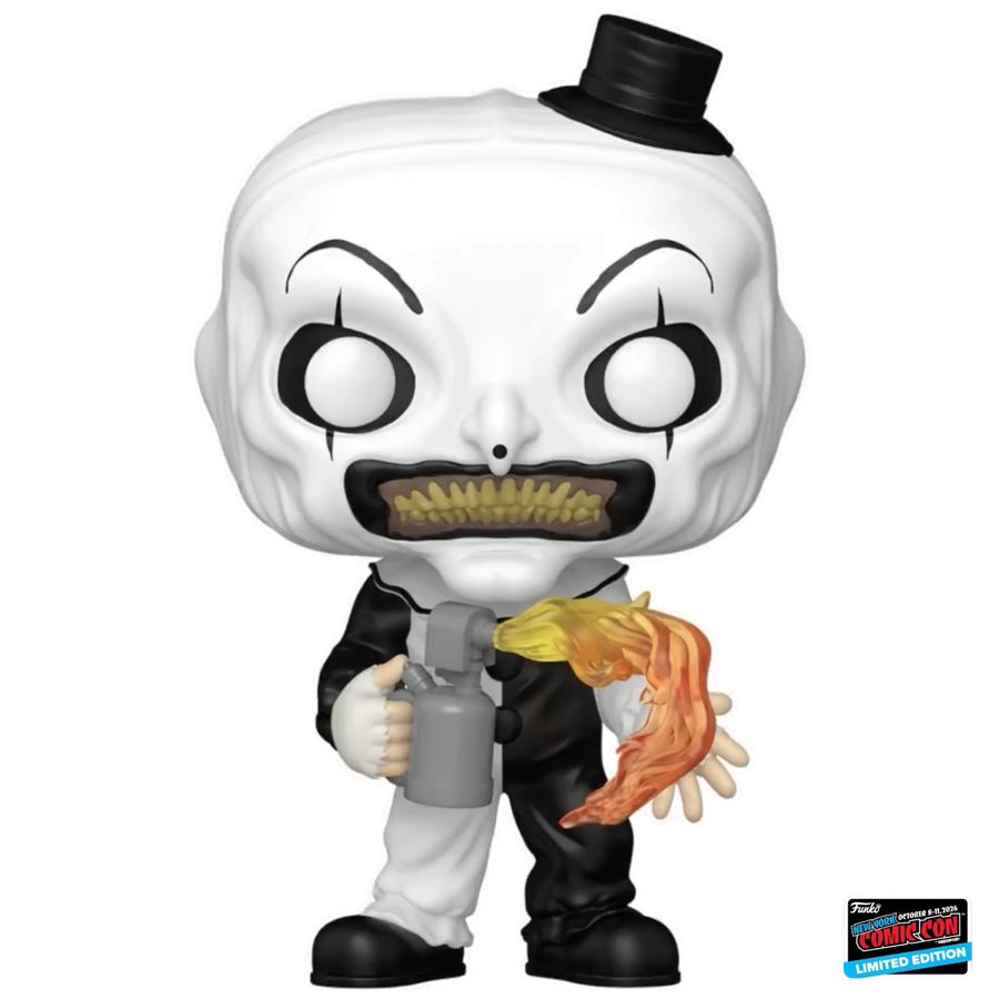 GUARANTEED MINT - NYCC 2026 Exclusive Sticker - Art the Clown Flamethrower - Terrifier