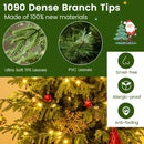 Artificial Christmas Tree with LED Lights and PVC Mixed Branch Tips