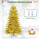 Artificial Christmas Tree with LED Lights and PVC Mixed Branch Tips