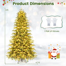Artificial Christmas Tree with LED Lights and PVC Mixed Branch Tips