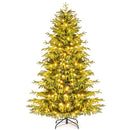 Artificial Christmas Tree with LED Lights and PVC Mixed Branch Tips