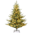 Artificial Christmas Tree with Branch Tips and Warm White LED Lights