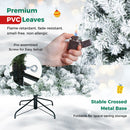 Snow-Flocked Artificial Christmas Tree 6 ft with Metal Stand