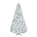 Snow-Flocked Artificial Christmas Tree 9 ft with Metal Stand