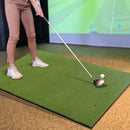 Artificial Turf Mat for Indoor and Outdoor Golf Practice Includes 2 Rubber Tees and 2 Alignment Sticks