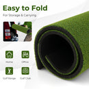 Artificial Turf Mat for Indoor and Outdoor Golf Practice Includes 2 Rubber Tees and 2 Alignment Sticks