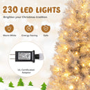 Artificial Xmas Tree with Branch Tips and Warm White LED Lights