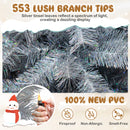 Artificial Xmas Tree with Branch Tips and Warm White LED Lights