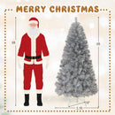 Artificial Xmas Tree with Branch Tips and Warm White LED Lights