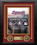 MLB Baseball Photo Picture Frame Kit - Houston Astros (Brick Red Matting, Gold Trim)