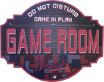 Atlanta Braves 12" Game Room Wood Sign