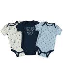 Chickpea Cutie Pie Baby Boys 3-PC. Printed Bodysuits Set, 3-6 Months