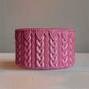 Deep Mauve Shimmer MACRAME Tumbler Boot -fits 20-40oz