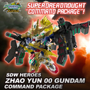 [PRE-ORDER] Bandai Spirits: Gundam SDW Heroes - Zhao Yun 00 Gundam (Command Package Ver.) Model Kit #27