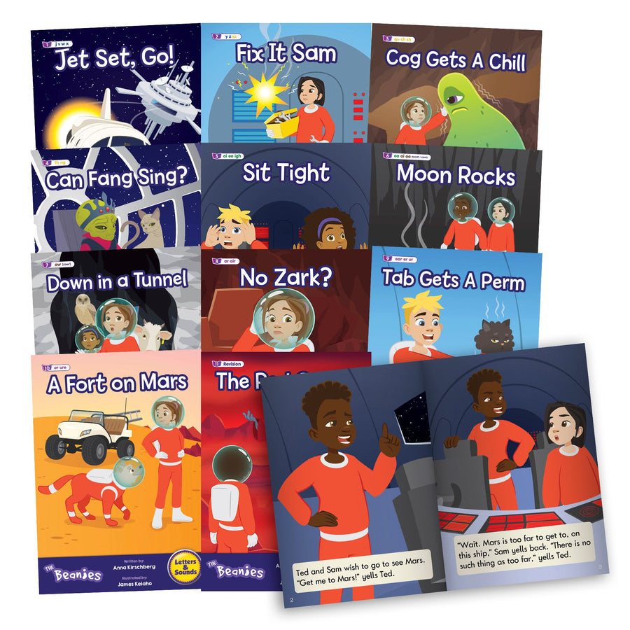 The Beanies HiLo Set 2 Decodable Readers - Phonics (Phase 3)