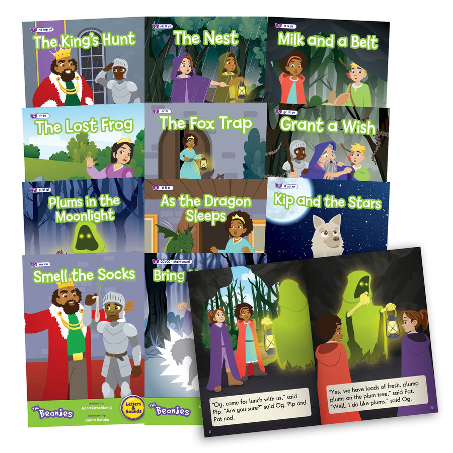 The Beanies HiLo Set 2 Decodable Readers - Blends (Phase 4)