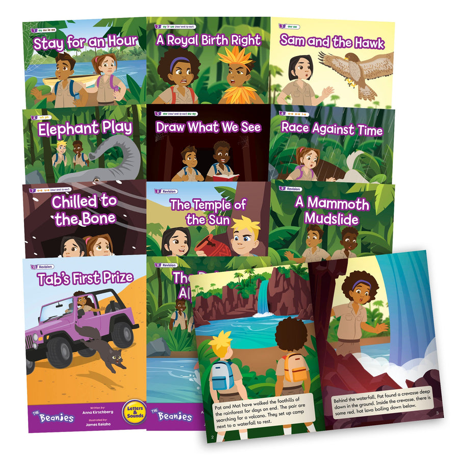 The Beanies HiLo Set 2 Decodable Readers - Vowel Sounds (Phase 5)