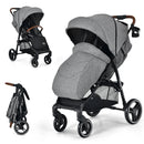 5-Point Harness Lightweight Infant Stroller with Foot Cover and Adjustable Backrest