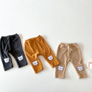 ins Children's spring leggings baby spring velvet thin leggings baby trousers baby big PP pants