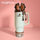 Cowgirl Bow Charm - Tumbler Handle Charm