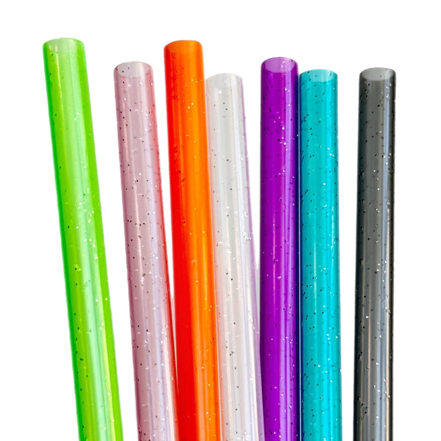 Glitter Straw Set - 40oz 10mm diameter tumbler straws