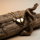 BFF Best Friends Necklaces | Friendship Heart Gold Tone Necklace | 8"