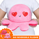 TeeTurtle Big Reversible Octopus: Love Light Pink/Pink (Big)