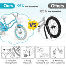 14/16/18 Inch Kids Bike with Dual Brakes and Adjustable Seat