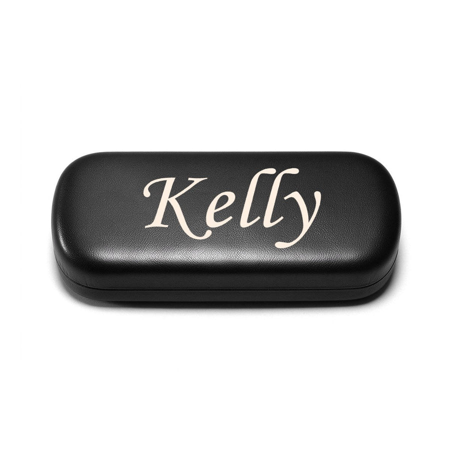 Personalized Elegant Script Name Glasses Case