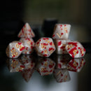 Blood Pearls Acrylic Dice Set