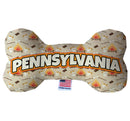 Pet & Dog Plush Bone Toys, "Pennsylvania State Options" (Available in different pattern options)