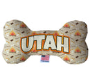 Pet & Dog Plush Bone Toys, "Utah Mountains" (Set 1 of 2 Utah State Toy Options, available in different pattern options!)