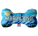 Pet & Dog Plush Bone Toys, "Maryland State Options" (Available in different pattern options)