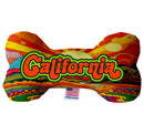 Pet & Dog Plush Bone Toys, "California Mountains" (Set 2 of 3 California State Toy Options, available in different pattern options!)