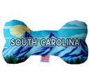 Pet & Dog Plush Bone Toys, "South Carolina State Options" (Available in different pattern options)