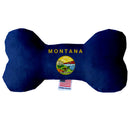 Pet & Dog Plush Bone Toys, "Montana State Options" (Available in different pattern options)