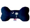 Pet & Dog Plush Bone Toys, "South Carolina State Options" (Available in different pattern options)