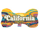 Pet & Dog Plush Bone Toys, "California Mountains" (Set 2 of 3 California State Toy Options, available in different pattern options!)