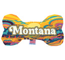 Pet & Dog Plush Bone Toys, "Montana State Options" (Available in different pattern options)