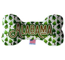 Pet & Dog Plush Bone Toys, "Alabama Mountains" (Set 2 of 2 Alabama State Toy Options, available in different pattern options!)