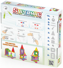Tinamiri Supermag - House 55 - Magnetic Building Set, Educational construction fun, 55 piece set, Magnet Toys, 0663