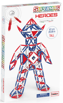 Tinamiri Supermag - Heroes Baby 460 - Magnetic Building Set, Educational construction fun, 460 piece set, Magnet Toys, 0170