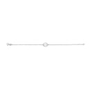 .925 Sterling Silver Diamond Accent MOM Charm Bracelet (J-K Color, I2-I3 Clarity) - 7" Inches