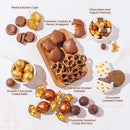 Festive Gift Tin Filled with Truffles, Pretzels & Gourmet Chocolates for Thanksgiving