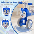 Baby Balance Bike No Pedal Lightweight Infant 4 Wheels Baby Bicycle-Blue