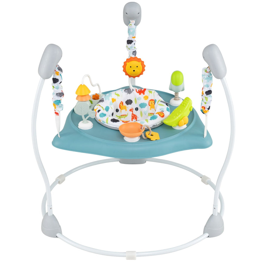Baby Jump and Play Activity Center with Rotatable Seat and Interactive Toys