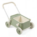 Push Walker with Storage Basket and Foldable Handle